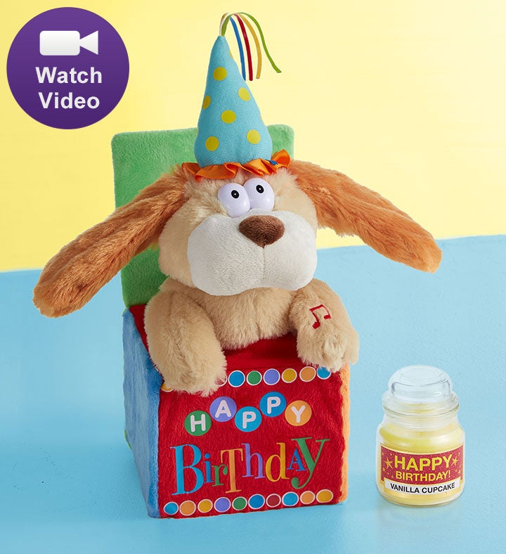 Animated Happy Birthday Dog & Confetti Drops Animated Happy Birthday Dog & Confetti Drops